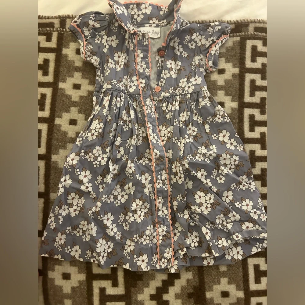 Rachel Riley Floral Button Dress Size 2 - Picture 1 of 4